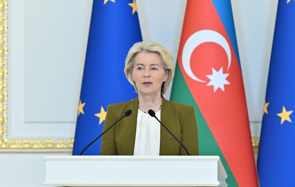 İlham Əliyev və Ursula fon der Lyayen mətbuata bəyanatlarla çıxış ediblər