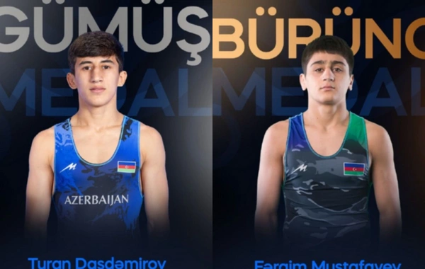 Азербайджанские борцы завоевали еще две медали на чемпионате мира в Болгарии