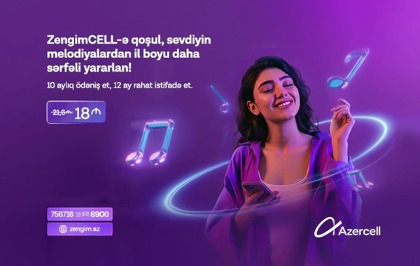 Azercell-dən illik ZengimCELL xidməti