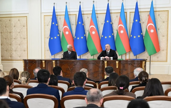 Ильхам Алиев и Антониу Кошта выступили с заявлениями для прессы