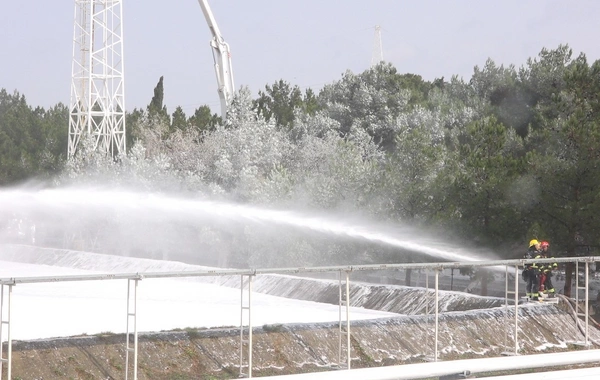 FHN SOCAR-ın Heydər Əliyev adına Neft Emalı Zavodunda yanğın-taktiki təlim keçirib