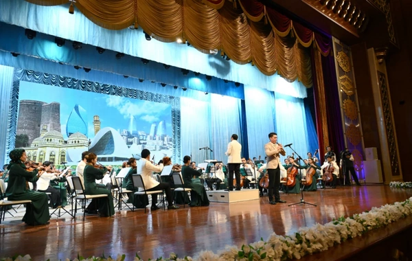 Aşqabadda Türkmənistan Dövlət Simfonik Orkestrinin konserti olub