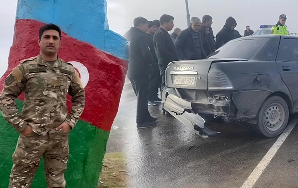 Mais Bərxudarovun sürücüsü olmuş hərbçi qəzada həlak oldu