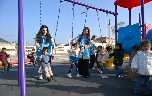 Leyla Əliyeva Qaradağda yeni parkın açılışında iştirak edib