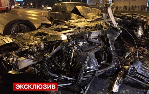 17-летний юноша за рулем Ferrari стал причиной огненного ДТП с участием трёх автомобилей (видео)