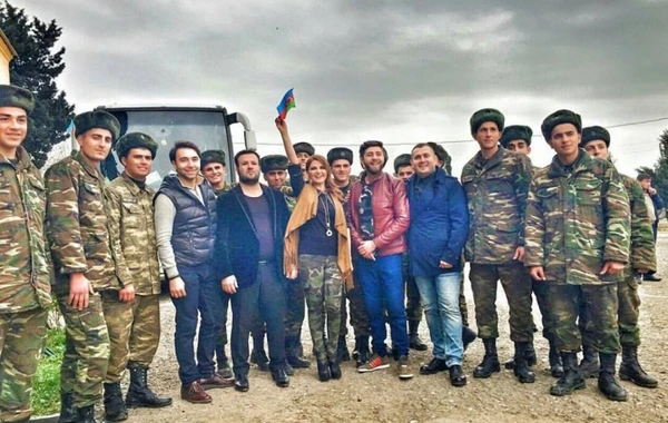 Азербайджанские звезды шоу-бизнеса устроили концерт в Тертере (фото, видео)