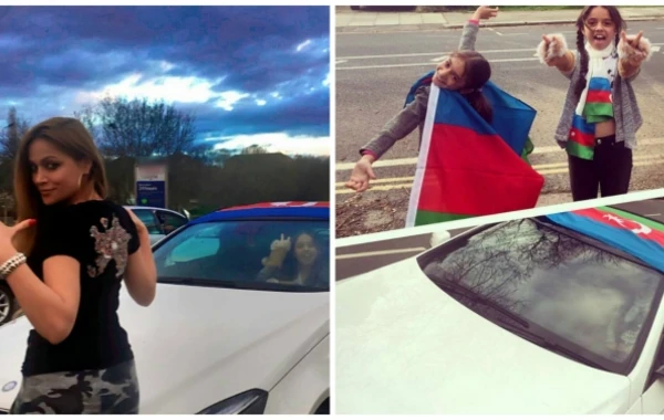 Нигяр Джамал вместе с дочерьми поддержала Родину в Лондоне (фото)