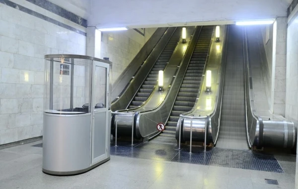 Həzi Aslanov metro stansiyasında təmir
