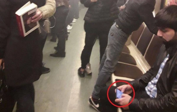 Metrodakı tüstülənmə zamanı çəkilən bu şəkil hər kəsi çaşdırdı (FOTO)