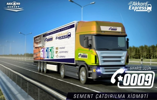 "Akkord Express" alman keyfiyyətli sementlərini pulsuz çatdıracaq