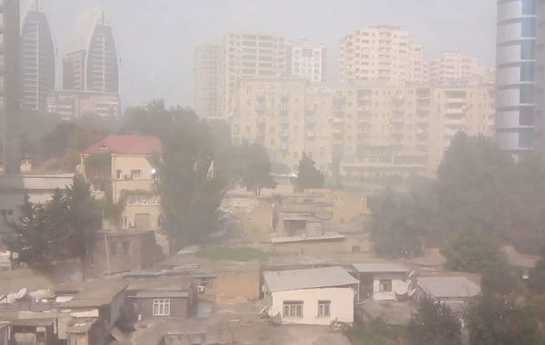 Bakı toza qərq oldu (VİDEO)