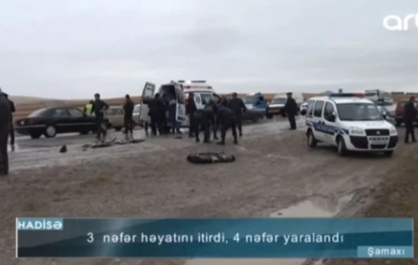Azərbaycanda dəhşətli qəza: 3 nəfər öldü, 4 nəfər yaralandı (VİDEO)