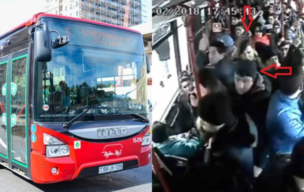 Пассажиры напали и оскорбили водителя Bakubus (видео)