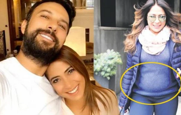 Tarkanın hamilə xanımının ilk görüntüləri (FOTO)