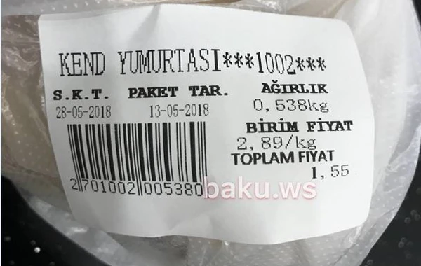 Bakıda yumurtanın çəki ilə satışına başlandı – Qiymət hiss edilmədən qaldırılacaq