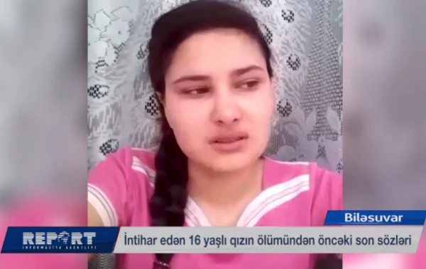 Səkinənin intihardan öncə nişanlısına göndərdiyi VİDEO ortaya çıxdı