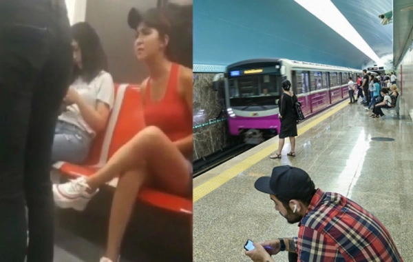 Bakı metrosunda qalmaqala səbəb olan şortikli qızdan YENİ XƏBƏR - Polis işə qarışdı
