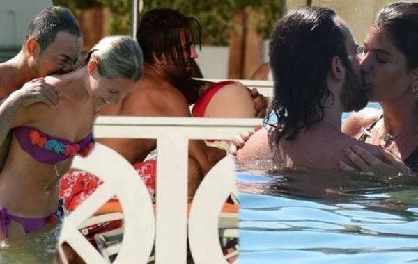 Kimi öpüşür, kimi qucaqlaşır, kimi isə... - FOTOLAR