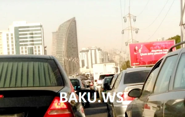 Bakıda böyük tıxac – VİDEO