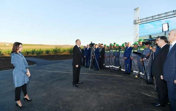 Prezident İlham Əliyev: "Kənd təsərrüfatında 4,3 faiz artım var"
