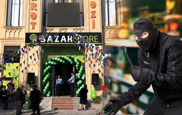 Maskalı şəxs “Bazarstore”a silahlı basqın etdi – Yaralı var
