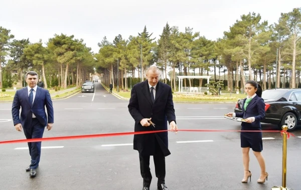Prezident Pirşağıda açılış etdi - FOTOLAR