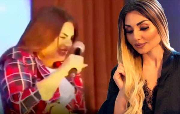 Şəbnəmin efirdə başına iş gəldi - VİDEO