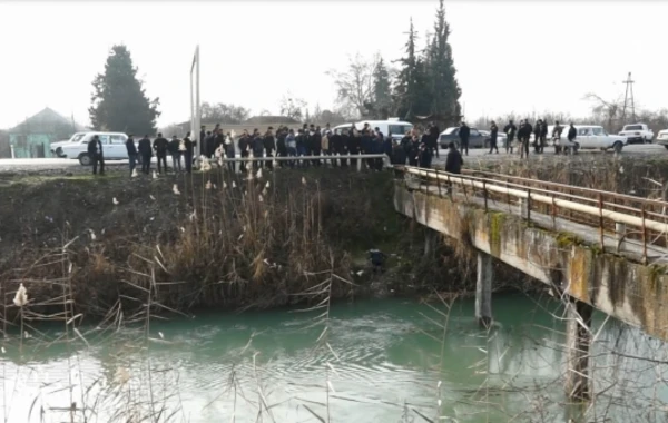 Göyçayda su kanalından qadın meyiti tapılıb - VİDEO