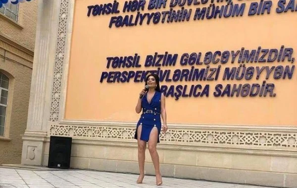 Afaq Aslan tələbələrin və müəllimlərin qarşısına bu geyimdə çıxdı - FOTO
