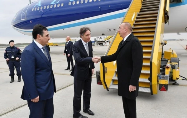 Azərbaycan Prezidenti İlham Əliyev Avstriyaya səfər edib