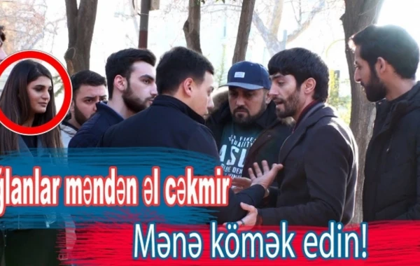 Bakıda qıza sataşan oğlanların cavabını belə verdilər (VİDEO)