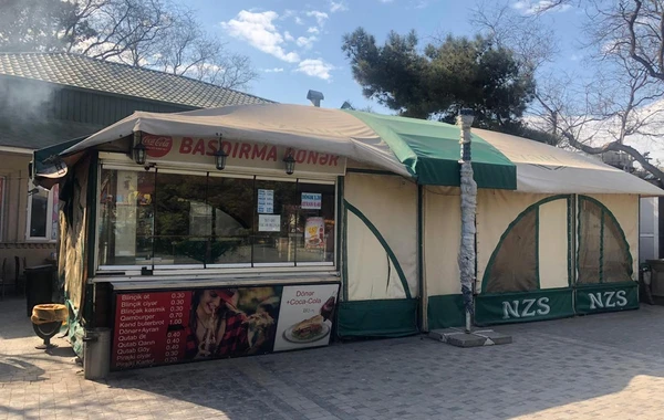 Бакинское кафе наказали из-за кошки, евшей мясо с вертела - ФОТО