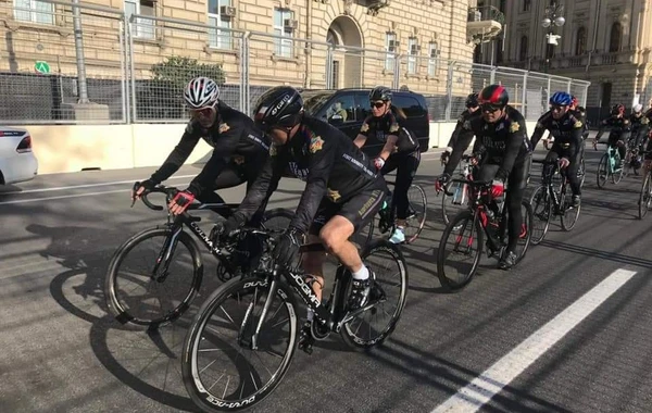 Mədət Quliyev Formula 1-in Bakı trekində təşkil olunan veloyürüşdə - FOTO