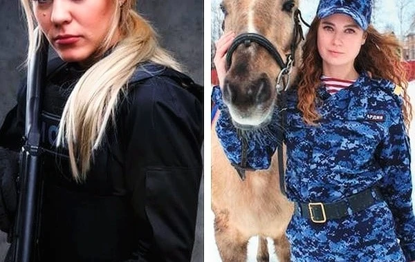 Rusiyanın ən gözəl hərbçi qadınları - FOTO