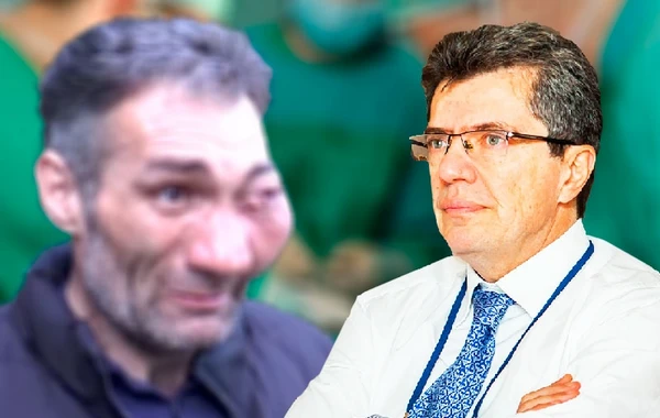 Üzü tanınmaz hala düşən fəhlə: "Həkim məni insanlıqdan çıxarıb" - VİDEO