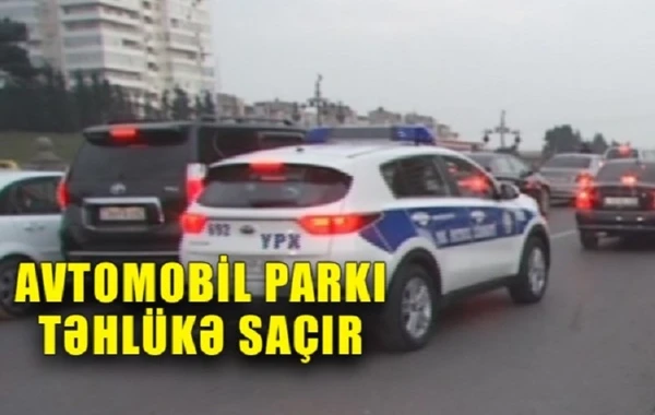 Avtomobil parkı təhlükə saçır - VİDEO
