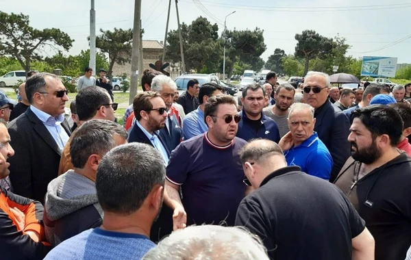 Проживающие в Грузии азербайджанцы провели акцию протеста - ФОТО 