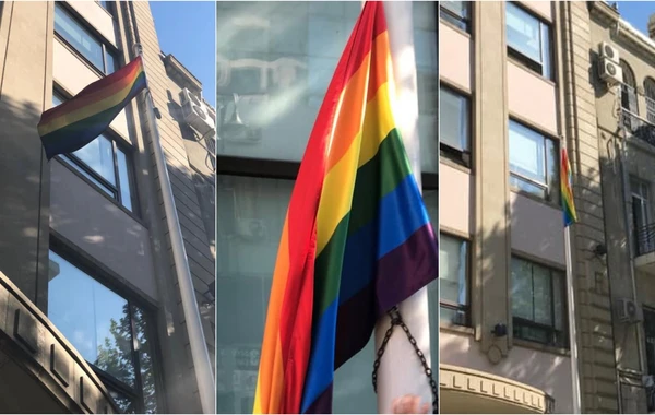 Azərbaycanda homoseksuallığın təbliği - Bakıda LGBT bayrağı dalğalandı - VİDEO