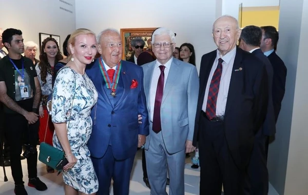 Лейла Алиева на церемонии открытия выставки Зураба Церетели - ФОТО 
