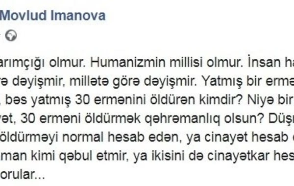 “Satqının vətəni, torpağı olmur” - Deputatdan qəhrəmanlarımıza cinayətkar deyən Xədicə və Günelə - CAVAB
