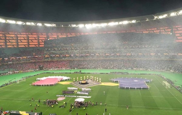 UEFA Avropa Liqası finalı matçının açılış mərasimi olub - FOTO