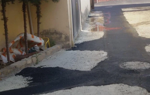 Xırdalanda analoqu olmayan asfalt çəkilib - FOTO