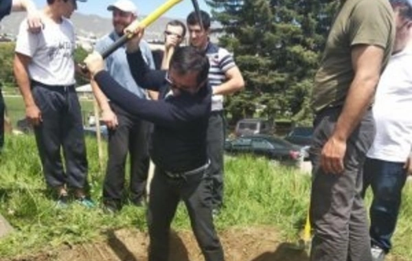 Hacı Muradın qalıqları oğurlanmış məzarından son görüntülər - VİDEO