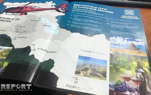 Rusiya hava yolu şirkətindən Azərbaycana qarşı təxribat - FOTOLAR