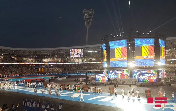 Минск-2019: Сборная Азербайджана прошла на параде атлетов - ФОТО