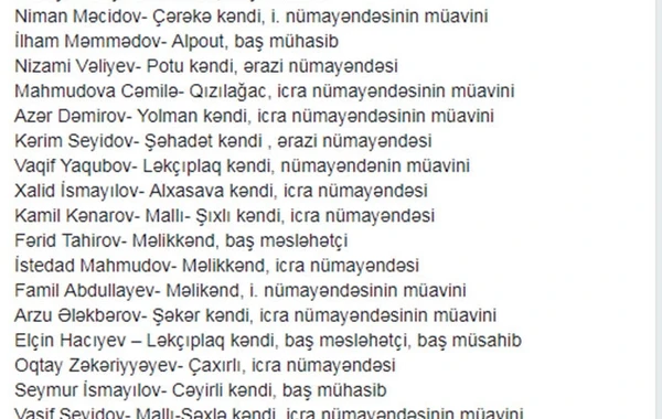 "Azərbaycanda 50-yə yaxın vəzifəli şəxs istefa verdi" xəbərinə RƏSMİ CAVAB