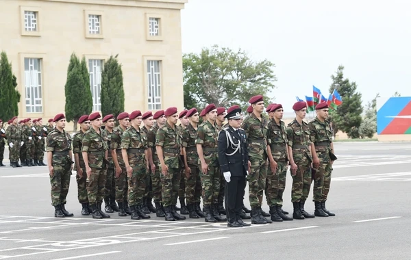 Мехрибан Алиева на церемонии увольнения в запас военнослужащих СГБ - ФОТО