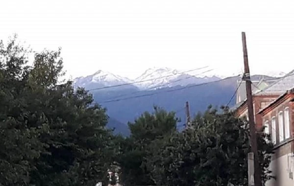 Zaqatalaya qar yağıb