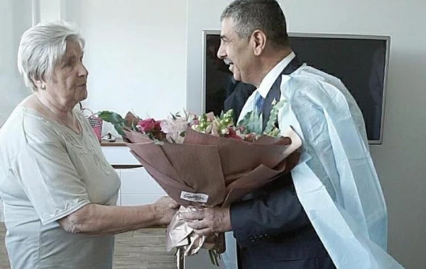 Закир Гасанов навестил мать Национального героя Анатолия Давидовича - ФОТО