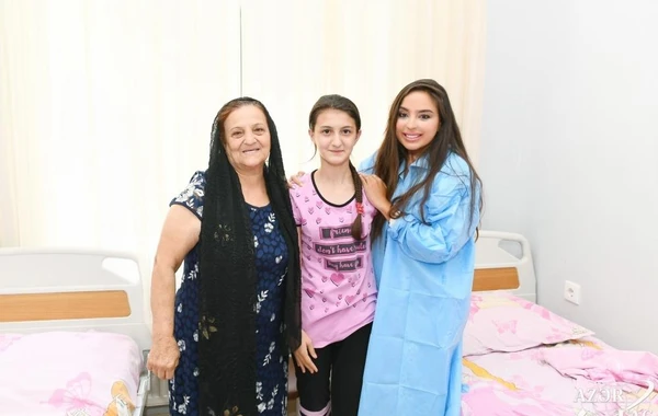 Лейла Алиева встретилась с детьми, получающими лечение в ряде медучреждений Баку - ФОТО